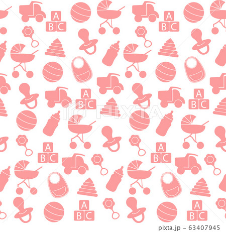 Baby toys seamless pattern. Baby toys seamless pattern. 63407945