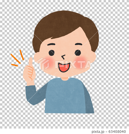 人，男性，面部表情，姿勢，水彩 63408040