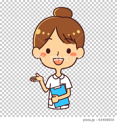 ナース 看護師 白衣 イラスト 案内 説明 ナース 看護師 白衣 イラスト 案内 説明 63408650