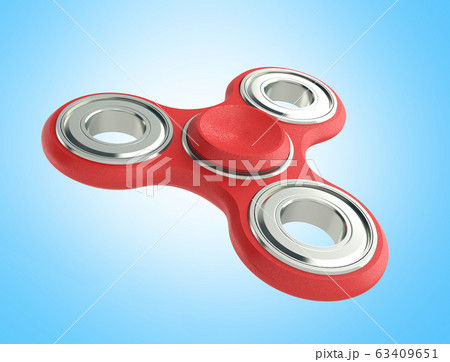 Hand Spiner 3d render on blue background 63409651