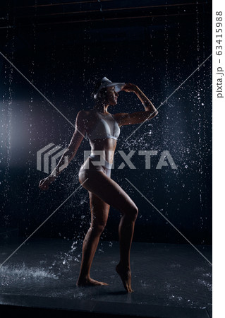 Beautiful athletic caucasian girl with a perfect Beautiful athletic caucasian girl with a perfect 63415988