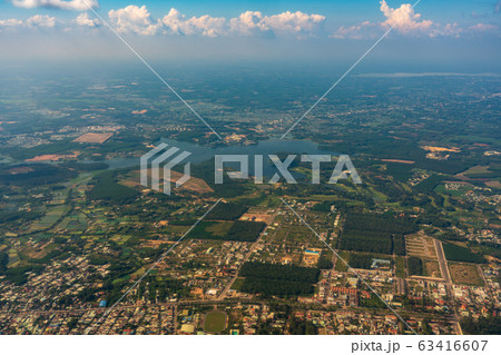 ベトナム・ホーチミンの都市風景 空撮 ベトナム・ホーチミンの都市風景 空撮 63416607