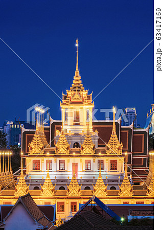 Loha Prasat Wat Ratchanatda, a buddhist temple Loha Prasat Wat Ratchanatda, a buddhist temple 63417169