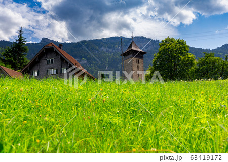 Lungern Old medieval village in the swiss alps. 63419172