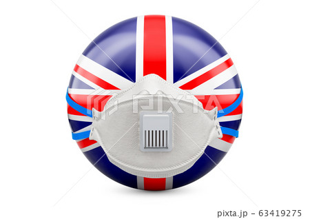 The United Kingdom with filtering half face mask, 63419275
