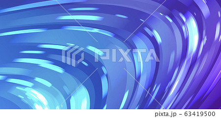 背景素材　青　アブストラクト　光　玉ボケ　フレア　水　海　泡 63419500