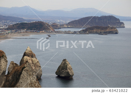 北海道　室蘭　室蘭八景　トッカリショの奇勝 63421022