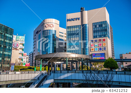 日本の川崎都市景観　武蔵溝ノ口駅（溝の口駅）前などを望む 63421252