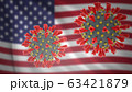Concept of new coronavirus epidemic outbreak in USA 63421879
