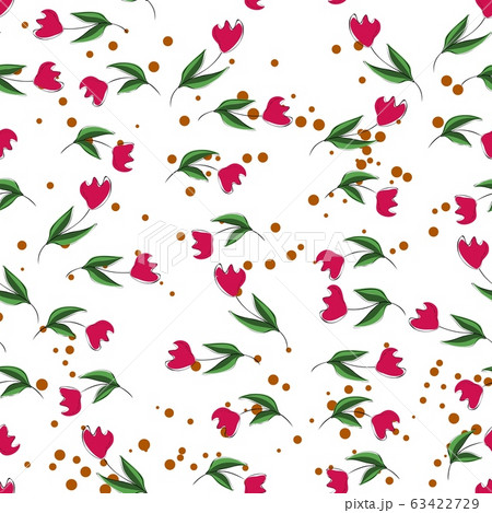 Abstract tulips on a white background. Abstract tulips on a white background. 63422729