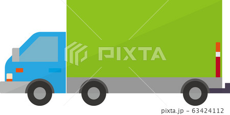 シンプルな貨物トラックのイラスト 63424112