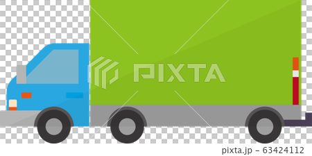 シンプルな貨物トラックのイラスト 63424112