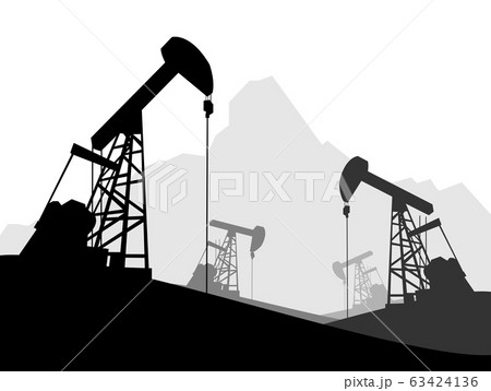 Oil pump oil rig energy industrial machine  . 63424136