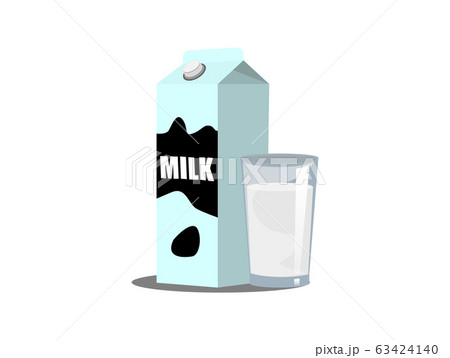 Milk box on white background Milk box on white background 63424140