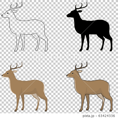 鹿のイラスト素材