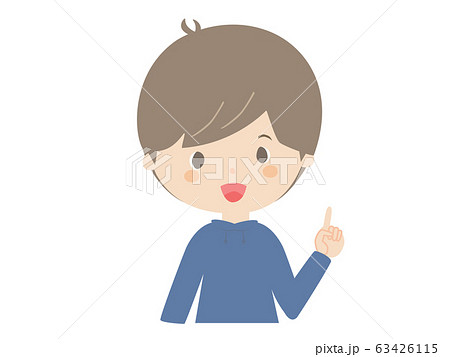 説明している男の子 説明している男の子 63426115