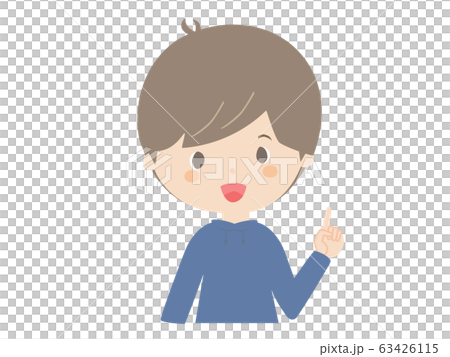 説明している男の子 説明している男の子 63426115