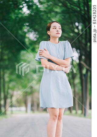 Beautiful woman, park, nature Beautiful woman, park, nature 63428205