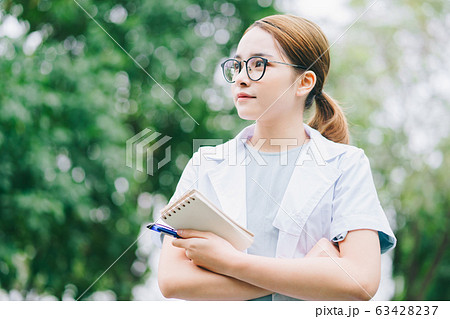 Woman doctor, botanist, student Woman doctor, botanist, student 63428237