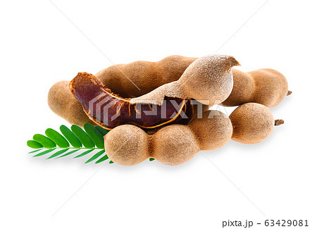 Tamarind isolated on white background 63429081