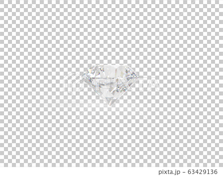 ダイヤモンド バックグランド白系 CG ダイヤモンド バックグランド白系 CG 63429136