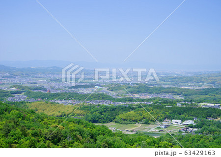 空撮・若草山6 精華町方面 空撮・若草山6 精華町方面 63429163
