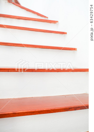 Modern wooden brown stair interior renovate 63429754