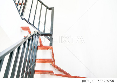 Modern wooden brown stair interior renovate 63429756