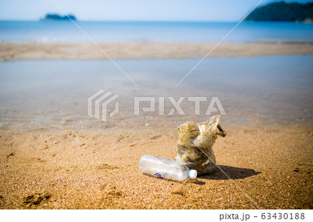 Garbage collected from the beach Garbage collected from the beach 63430188