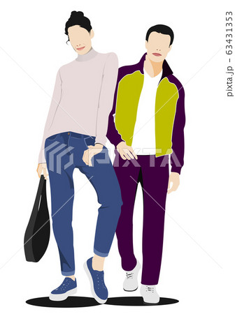 Young handsome man and woman. Businessman.Vector Young handsome man and woman. Businessman.Vector 63431353