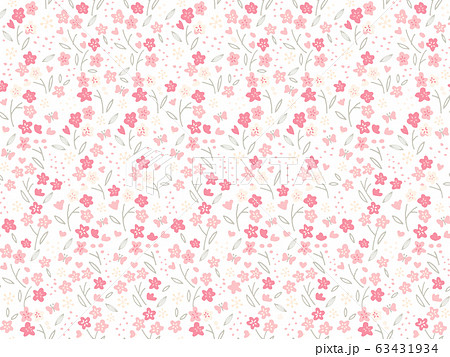 Seamless Pattern Of Small Flower Pattern Stock Illustration