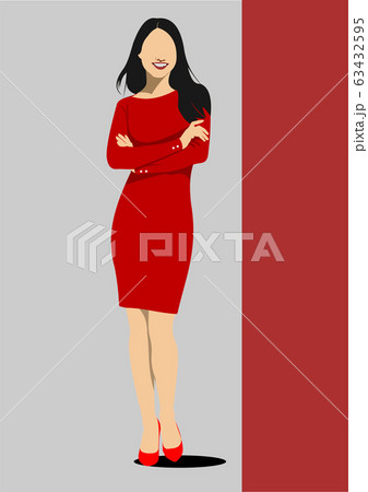 Young   woman. Vector illustration 63432595