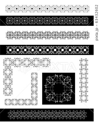 Collection of Ornamental Rule Lines in Different 63432602