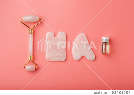 A set of tools for face Massage technique Gua Sha 63433504