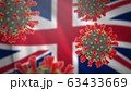 Concept of new coronavirus epidemic outbreak in United Kingdom 63433669