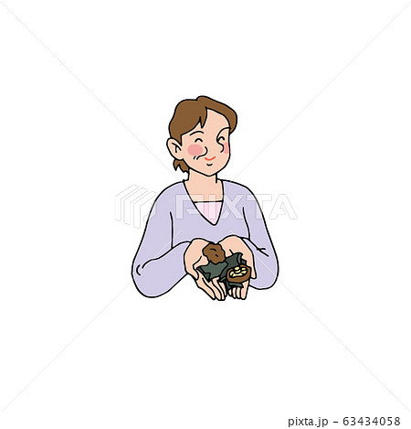 昆布や椎茸で出汁をとる奥さん 63434058
