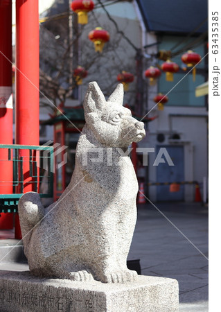 神戸　南京町　石像 63435385