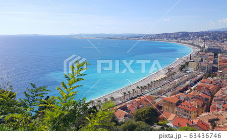Panorama of Nice city, Cote d'Azur, French 63436746
