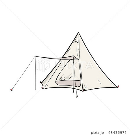 キャンプ用品 テントのイラスト素材