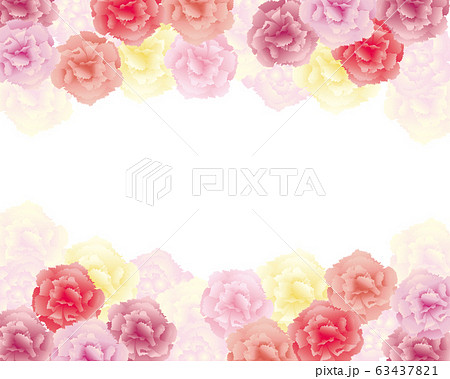 カーネーション 背景のイラスト素材