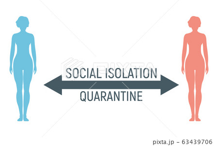 Silhouette people, human stand, coronavirus social 63439706