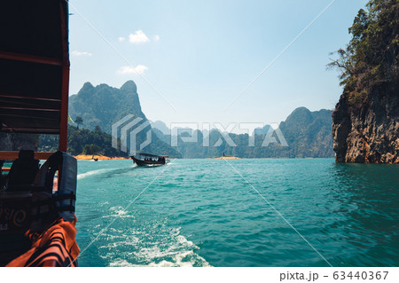 Lakes and rocky mountains, reservoirs,Beautiful 63440367