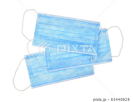 Blue medical masks 63440828