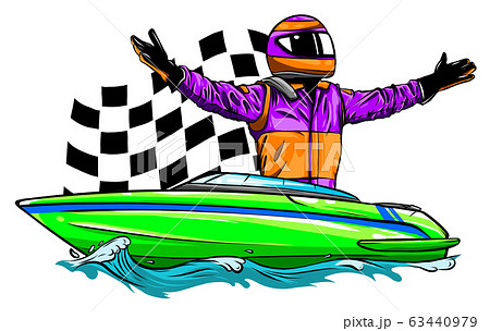 Motor boat race Vector illustration design art Motor boat race Vector illustration design art 63440979