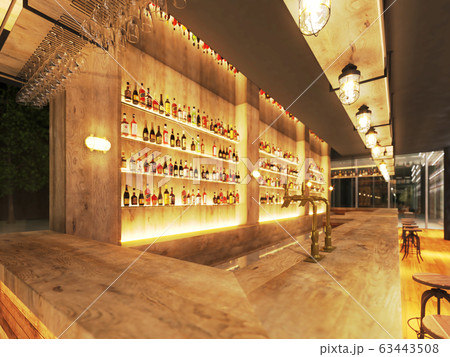 インテリアイメージ バー インテリアイメージ バー 63443508