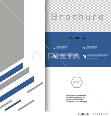 Cover Design template, annual report cover, flyer, presentation, brochure. Front page design layout template with bleed in A4 size. colors with rectangle background templates. 63444007