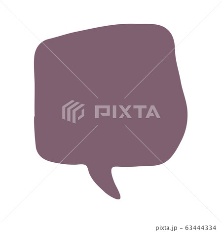 Dialog balloon template chat, message. Doodle 63444334