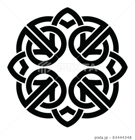 Celtic knot abstract decorative ornament vector. 63444348