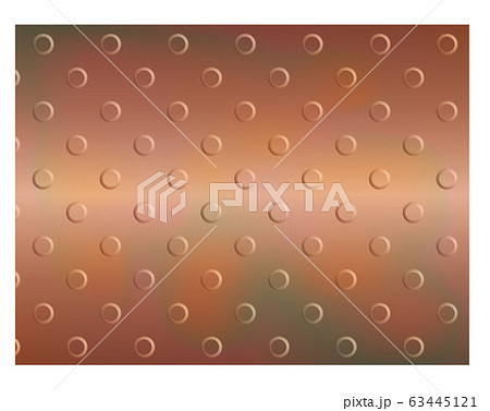 銅板 メタルプレート 金属 背景 テクスチャ ベクターイラスト 銅板 メタルプレート 金属 背景 テクスチャ ベクターイラスト 63445121