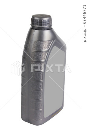 Plastic container for motor oil isolated on white background 63446771